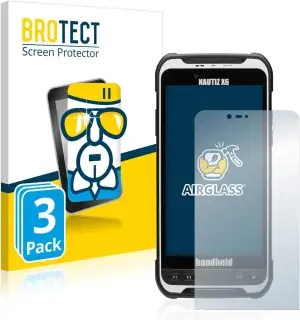 BROTECT 3 Stück Schutzglas für Handheld Nautiz X6 Schutzfolie Panzer Folie Glas[