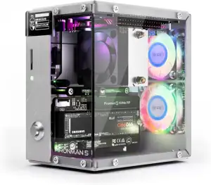 Pironman 5 NVMe M.2 SSD PCIe 2.0/3.0 Mini-PC-Gehäuse für Raspberry Pi 5 Hailo-8L