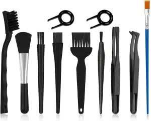 Antistatische ESD Bürste, 11 Stück Computer Reinigungsset mit Abzieher Laptop Cl