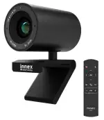 Innex C570 Webcam 4K mit 120 Grad Weitwinkel, AI-Tracking, Auto-Framing, ePTZ, mit Mikrofon, 5X Digitaler Zoom, Fernbedienung, Webcam Abdeckung, Konferenzkamera für Zoom, Microsoft Teams