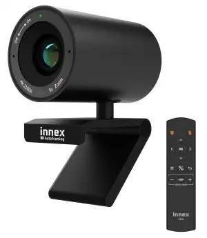 Innex C570 Webcam 4K mit 120 Grad Weitwinkel, AI-Tracking, Auto-Framing, ePTZ, m