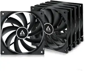 ARCTIC F12 (5 Stück) - PC Lüfter, 120 mm Standard Gehäuselüfter, leiser Lüfter, Case Fan mit Stan...