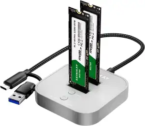 M.2 NVME SSD Duplikator - Tragbarer NVME Cloner Duplikator mit 20Gbps C zu C-A K