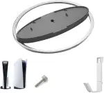 Vertikaler Konsolenständer für PS5 Serie, Platzsparender, Silikonbasis rutschfeste mit Anti-Kipp-Schutz, Standfuß Kompatibel mit PS5 Pro / PS5 und Slim