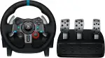 Logitech G29 Driving Force Gaming Rennlenkrad, Zweimotoriges Force Feedback, 900° Lenkbereich, Racing Leder-Lenkrad, Verstellbare Edelstahl Bodenpedale, für PS5, PS4, PC, Mac - Schwarz