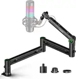 Mikrofon Arm,Aokeo AK-58i Niedriges Profil Mikrofon Ständer Arm für HyperX QuadCast,SoloCast,Elga...