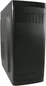 LC-POWER LC-7034B Midi-Tower Gehäuse | ATX, Micro-ATX & Mini-ITX | 360 mm GPU Support | 150 mm CPU-Kühler | USB 3.2 & USB 2.0 | Schwarz mit gebürsteter Aluminium-Front