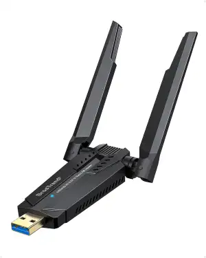 BrosTrend AXE5400 WiFi 6E USB WLAN Stick für PC, WLAN Adapter PC Hohe Reichweite