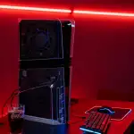 Transparente Konsolenhülle für PS5 Pro Disc Edition Hartschalen-Schutzhülle für Konsole (transparent)