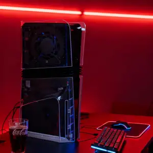 Transparente Konsolenhülle für PS5 Pro Disc Edition Hartschalen-Schutzhülle für 