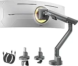 monTEK Monitor Halterung mit USB-Anschluss für 17-40 Zoll Bildschirme, Gasdruckf