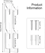 Game Controller Ständer Halter Acryl Kopfhörer Ständer Kopfhörer Aufhänger Universal Kopfhörer Halter 3 Schichten Wandständer Gaming Headset Display Headset Organizer mit Schrauben für alle