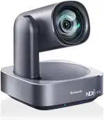 Tenveo 4K PTZ Kamera mit NDI & AI-Tracking – 12x Optischer Zoom, USB3.0/HDMI/PoE, für Live-Streaming (OBS/vMix), Kirchen, Konferenzen