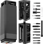 VICHYIE 32 in 1 Tastatur Reinigungsset mit Bürste, Handy Reinigungsset, Kopfhörer Reinigung für AirPods, Multifunktionales Reinigungs Zubehör für iPhone, Tablet, Laptop, PC-Monitor, Kamera (Schwarz)