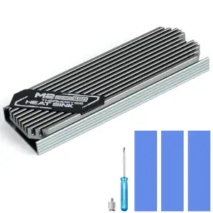 ASTARON M.2 SSD Kühlkörper 2280, dünner Kühler mit Nano-Wärmeleitpads (0,5–1 mm)