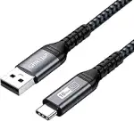 USB C Kabel,10Gbps USB3.2 Gen 2 USB C Ladekabel,60W USB auf USB C Kabel Nylon USB Typ C Kabel kom...