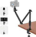 Kamera Tischhalterung, Overhead Kamera Tischstativ mit 1/4" Schraube, Schreibtisch Webcam Ständer Licht Ständer für DSLR Kameras, Webcam, Ringlicht, Projektor, Max. Belastung 3 kg