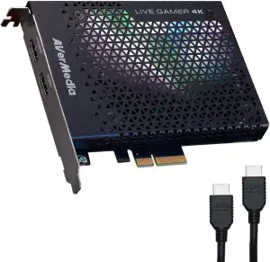 AVerMedia PCIe Capture Card, 4K60 HDR Passthrough, Geringe Latenz, 4K Capture Ca