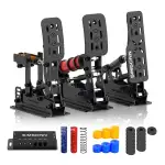 SIMSONN Plus X Sim Racing Pedals PC Racing Simulator Lastzelle HE Hydraulikpedale Unterstützung für haptische Pedale Reactor (Schwarz-P3-H3)