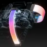 AsiaHorse ARGB PSU Kabelabdeckungskit, Aurora RGB Stromverlängerungskabelabdeckungskit für Mother...