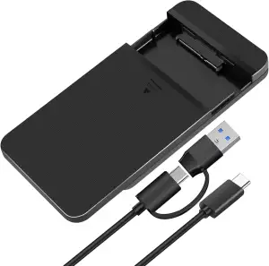 Festplattengehäuse SSD Gehäuse 2,5 Zoll Gehäuse USB C 3.2 Gen 2 / USB Typ-A auf 