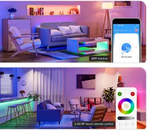 BTF-LIGHTING 4 Zonen 2.4GHz RF Fernbedienung RB3 & SP630E Bluetooth Controllers 