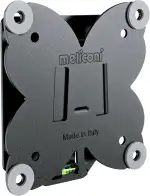 Meliconi Slimstyle Plus 100 S, Feste TV-Wandhalterung, auch geeignet für Gipskarton, für TV von 14 Zoll bis 32 Zoll, Vesa 75-100, hergestellt in Italien