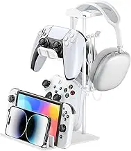 KDD Gaming Kopfhörer Ständer, Headset Halterung Tisch & Controller Halter, Heads