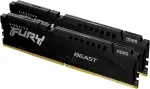 Kingston FURY Beast Schwarz DDR5 16GB (2x8GB) 6000MT/s CL30 DIMM Desktop Gaming Speicher Kit mit 2 AMD EXPO und Intel XMP - KF560C30BBEK2-16