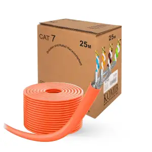 KOMIB CAT 7 Netzwerkkabel LAN Kabel Verlegekabel Ethernet Installationskabel 10 