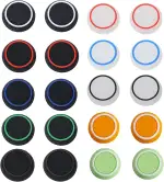 20 Stück Joystick Kappen für PS5 PS4 Xbox Controller - Silikon Thumbstick Grips Caps für bessere Präzision und Komfort - Schützt Joysticks, rutschfest, langlebig - Für PS5 PS4 Xbox One Serie