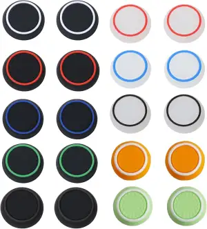 20 Stück Joystick Kappen für PS5 PS4 Xbox Controller - Silikon Thumbstick Grips 