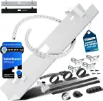 KABELKANAL Schreibtisch - Kabelmanagement [Komplett Set] - Cable Management - Kabelhalter [Abnehmbar] - Kabelwanne - Jetzt erhältlich