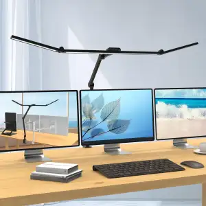 EPABINA Die 3000 Lumen Schreibtischlampe Klemmbar, 36W LED Dimmbar Tageslichtlam