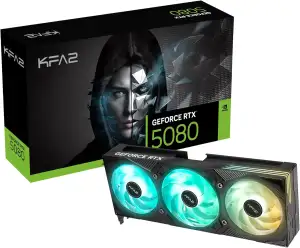KFA2 GeForce RTX 5080 EX Gamer 1-Click OC, Xtreme Tuner App Control, 16GB, GDDR7