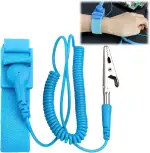 Antistatisches Armband, Einstellbare ESD-Schutzerdung Schutz vor elektrostatischer Entladung, mit Krokodilklemme für Elektronik, PC, Computer, DIY-Reparatur