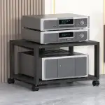 Videospiel-Konsolenständer, Universal Rolling Corner Shelves, Hifi Cabi, Platzsparender Entertainment Rac für Spiele & DVDs (50x)