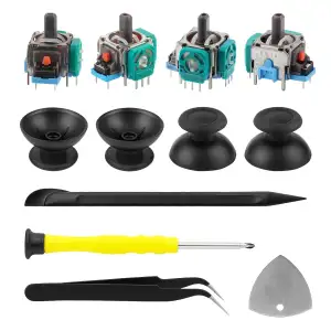 zstg 4 Stück Analoge 3D Joystick für Play Station 5 Kontroller, Hall Effekt Anal