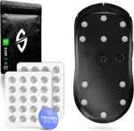 SensoryBoost FPS (d) Dot Skates (PTFE) Universelle Mausfüße für maximale Kontrolle & präzises Gleiten auf Stoff & Glas Mauspads (40 Stück Ø 6,5 mm) Abgerundet, leise & langlebig | Premium Glides