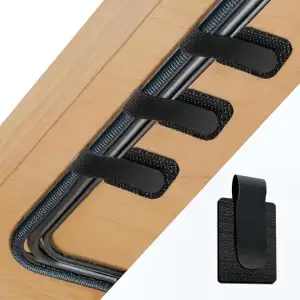 50 Stück Kabelmanagement Schreibtisch, Klettband Kabel Organizer mit Selbstklebe