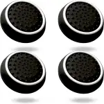 MatoSan Thumbstick Silikon Kappen – kompatibel mit PS5 & PS4 Controllern – Grip Aufsätze für präzise Steuerung – rutschfeste Stick Caps – Gaming Zubehör (4 Stück SpaceSan Black)