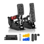 SIMSONN Plus X Sim Racing Pedale PC Racing Simulator Drucksensor Lastzelle HE Hydraulikpedale Unterstützung für haptische Pedale Reactor Schwarz（Black P2-H2）