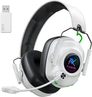 Krysenix KGH2 Gaming Headset Wireless für PS4, PS5, PC, Mac, Switch, 2.4GHz Falt