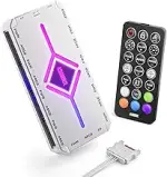 AsiaHorse ASH-S1 ARGB PWM PC Lüfter Hub Mit Controller [20 ARGB-Effekte] [Einzigartiger Farb-Lern...