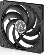 ARCTIC P14 Slim PWM PST - PC Lüfter, 140 mm Gehäuselüfter, optimiert für statischen Druck, Case Fan mit PST-Anschluss (PWM Sharing Technology), besonders schmal, 120-1800 rpm - Schwarz