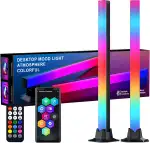 LED Lightbar 42cm, RGBIC Gaming Beleuchtung TV Hintergrundbeleuchtung, 270° Ambient Light Sync mit Musik, USB RGB Lampe mit App-Steuerung für PC, Monitor, Zimmer Deko (2 Stück)