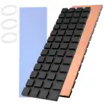 M.2 Kühlkörper, 70 x 20 x 2 mm, reinem Kupfer mit Graphen - Beschichtung, PS5 2280 SSD, M2 Kühlkö...
