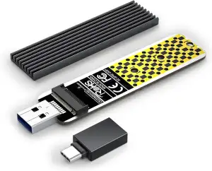 NVMe Gehäuse, ANYOYO 10 Gbps USB 3.2 Gen2 M2 SSD Gehäuse USB C SSD M2 Gehäuse fü