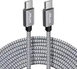 JALIXI PS5 Slim Controller Kabel 3M, Lang USB C auf USB C Ladekabel Schnellladung Geflochtenes Ny...