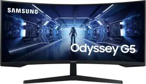 Samsung Gaming Monitor G5 C34G55TWWP, 34 Zoll, VA-Panel, UWQHD-Auflösung, AMD Fr